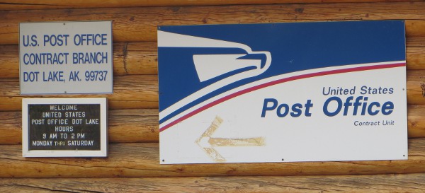 US Post Office Dot Lake, Alaska