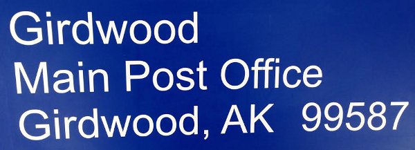 US Post Office Girdwood, Alaska