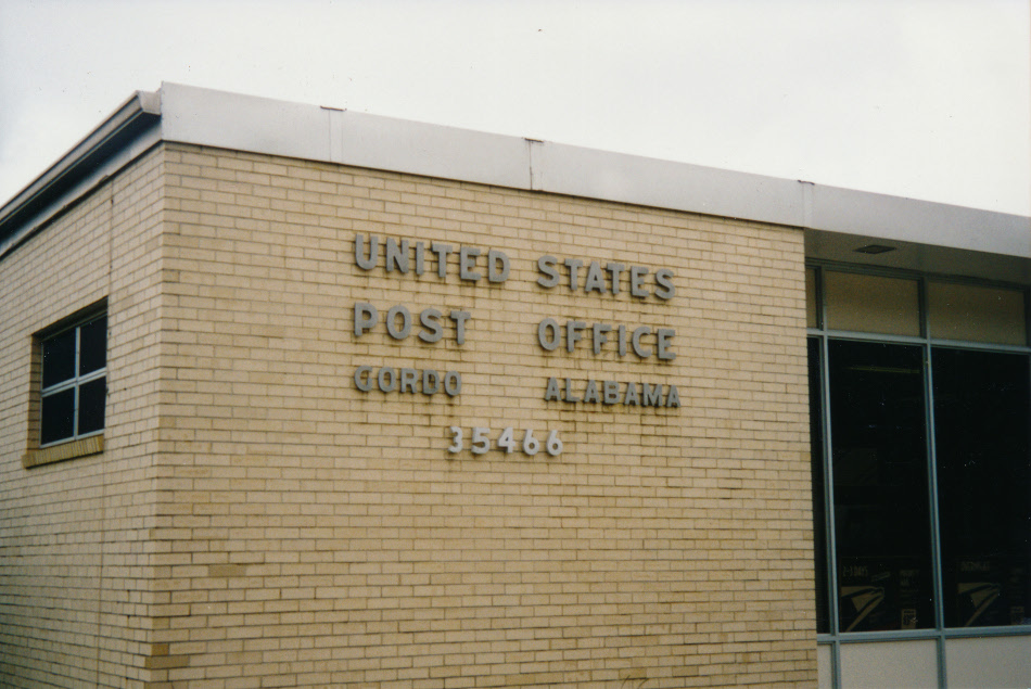 US Post Office Gordo, Alabama