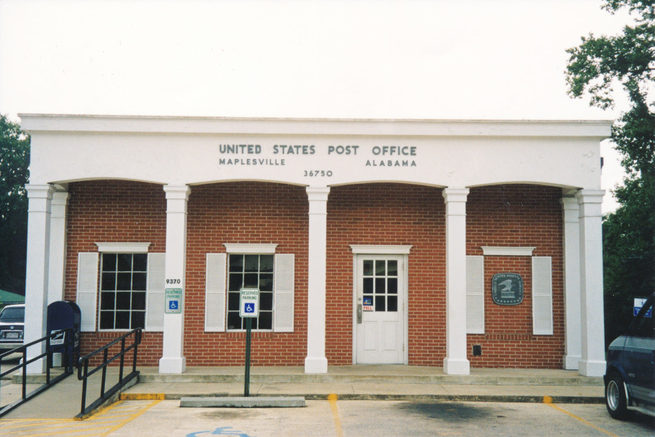 US Post Office Maplesville, Alabama