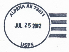US Post Office Alpena, Arkansas