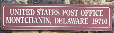 US Post Office Montchanin, Delaware