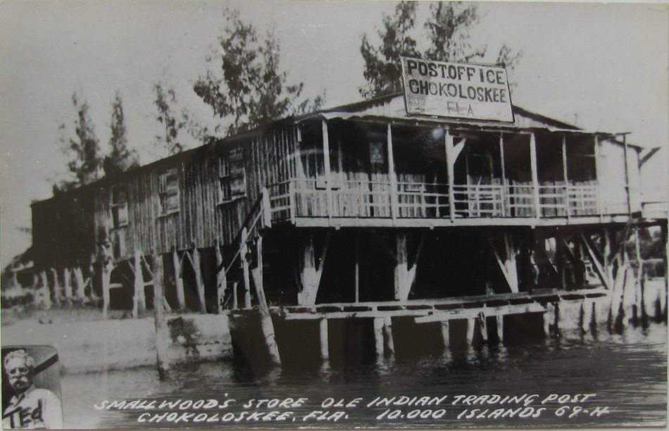 Chokoloskee, Florida Post Office Post Card