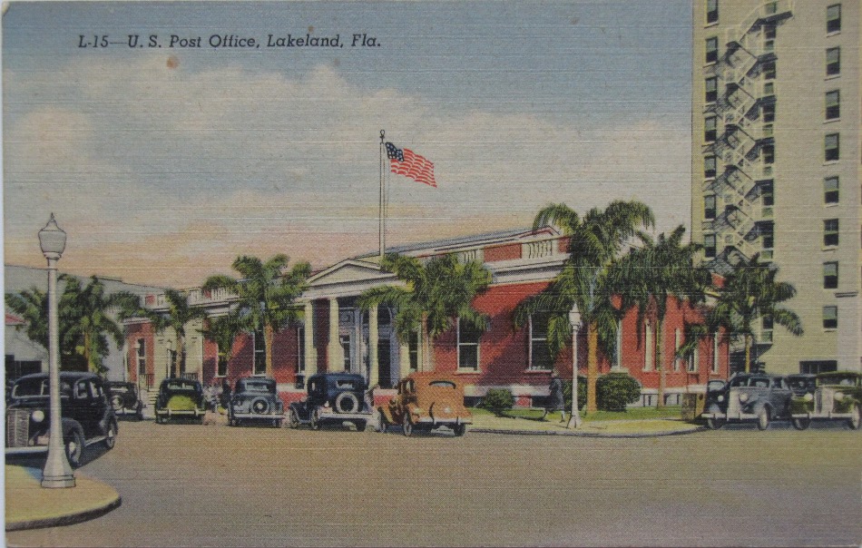 Lakeland, Florida Post Office Post Card