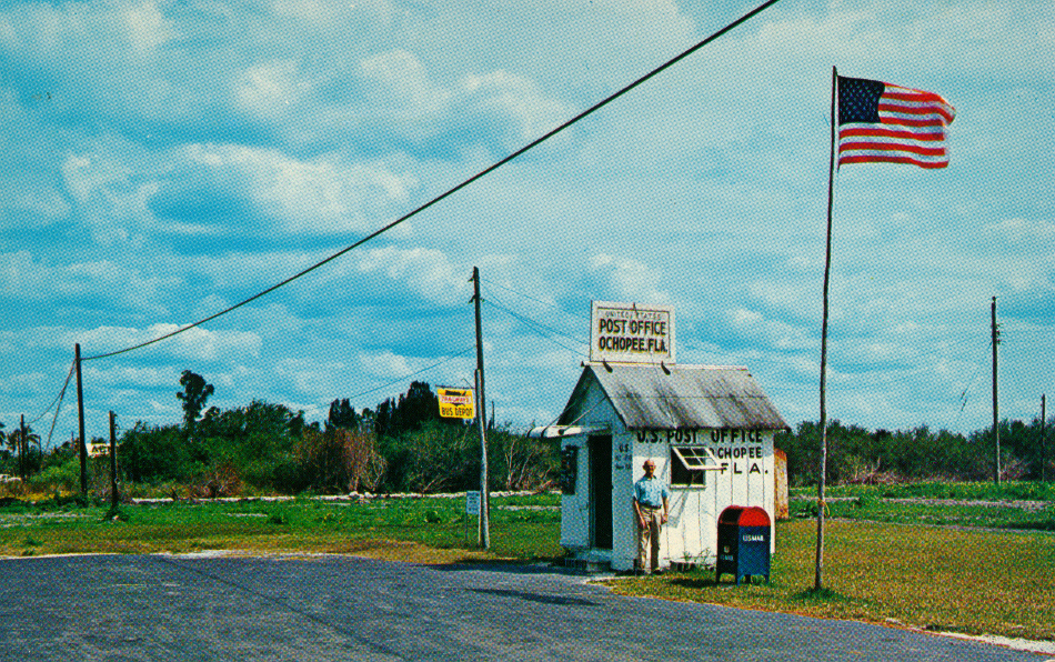 Ochopee, Florida Post Office Post Card