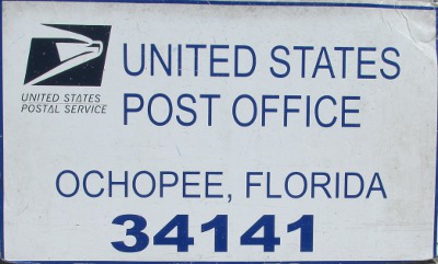 US Post Office Ochopee, Florida