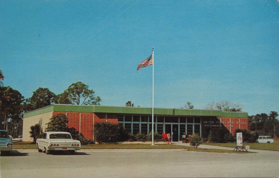 Port Charlotte, Florida Post Office Post Card