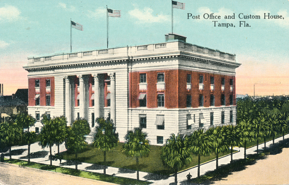 Tampa, Florida Post Office Post Card