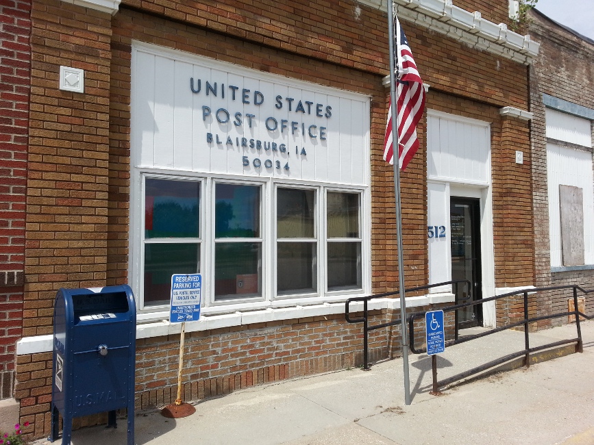 US Post Office Blairsburg, Maryland