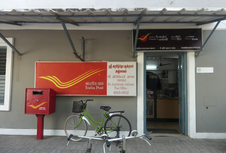 Post Office sri_autobindo_ashram_pondicherry, India