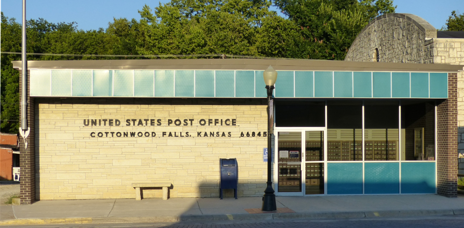 US Post Office Cottonwood Falls, Kansas