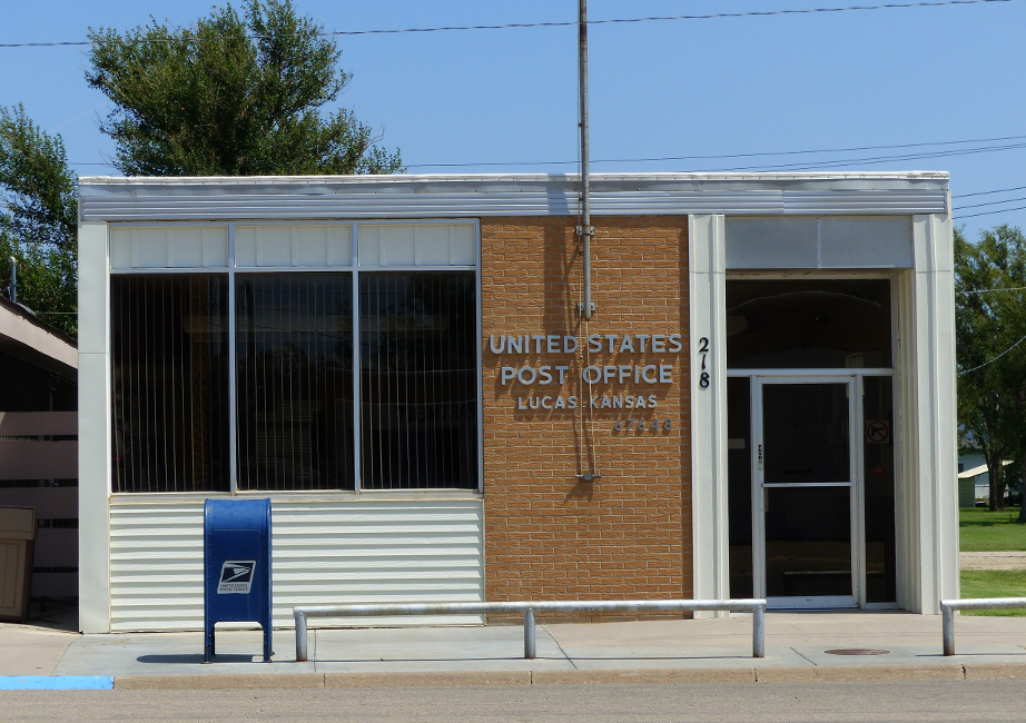 US Post Office Lucas, Kansas