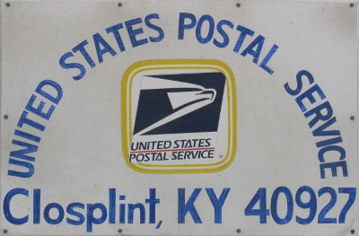 US Post Office Closplint, Kentucky
