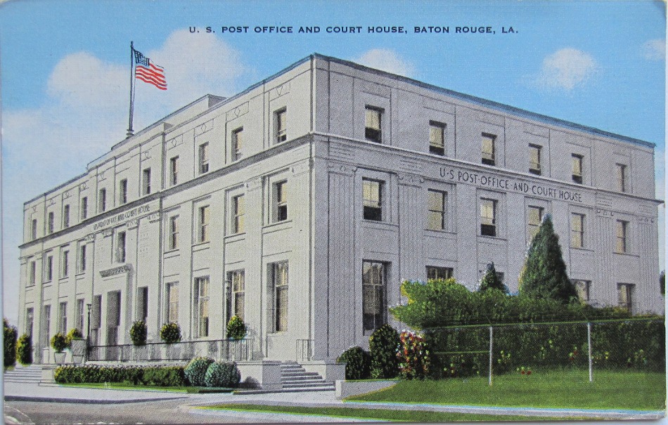 Baton Rouge, Louisiana Post Office Post Card