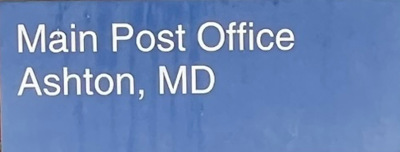 US Post Office Ashton, Maryland