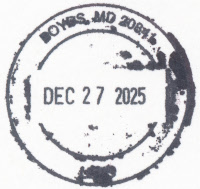 US Post Office Boyds, Maryland