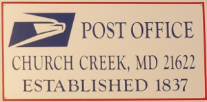 US Post Office Church Creek, Maryland