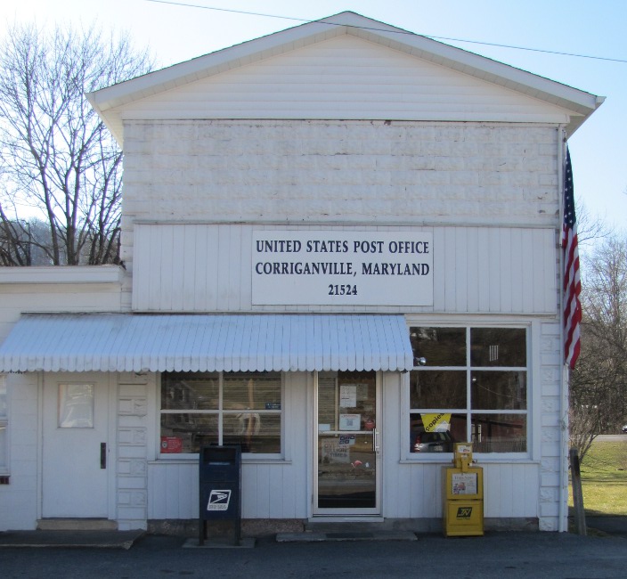 US Post Office Corriganville, Maryland