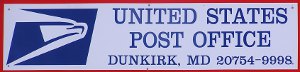 US Post Office Dunkirk, Maryland