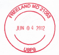 US Post Office Freeland, Maryland