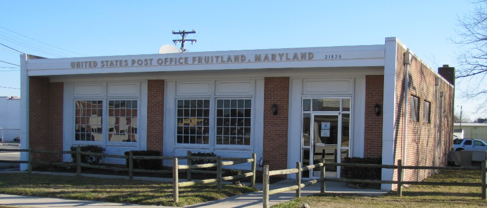 US Post Office Fruitland, Maryland