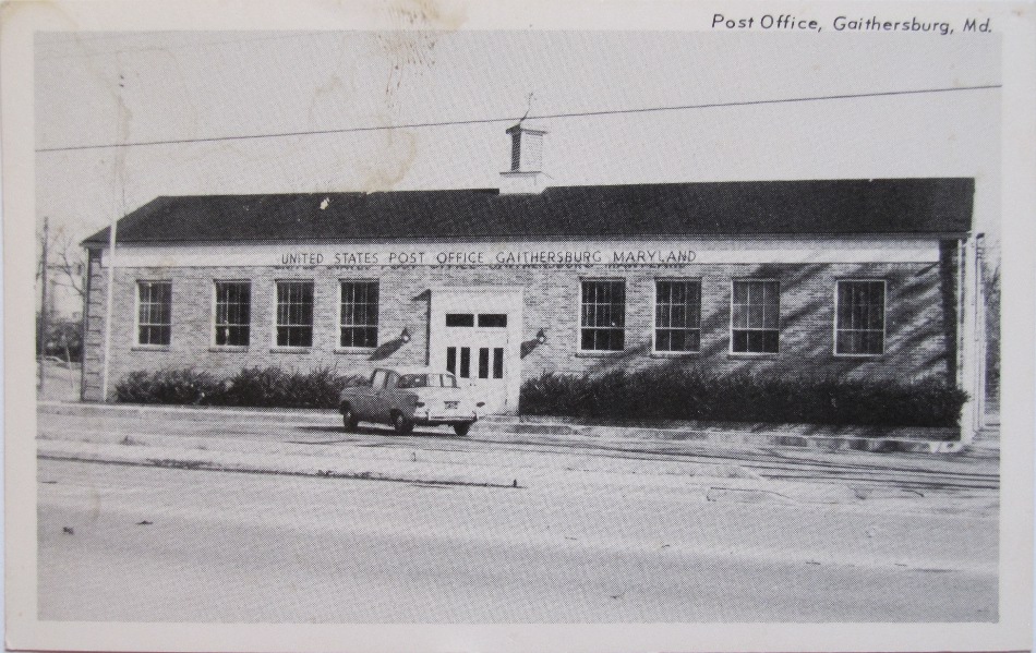 Gaithersburg, Maryland Post Office Post Card