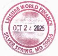 US Post Office Leisure World, Maryland
