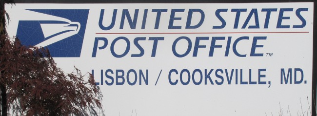 US Post Office Lisbon_Cooksville, Maryland