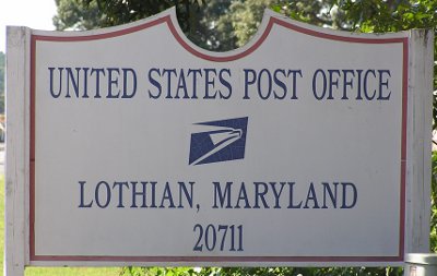 US Post Office Lothian, Maryland