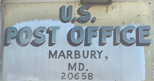 US Post Office Marbury, Maryland