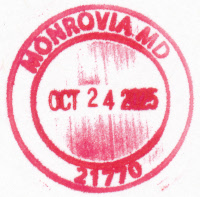 US Post Office Monrovia, Maryland