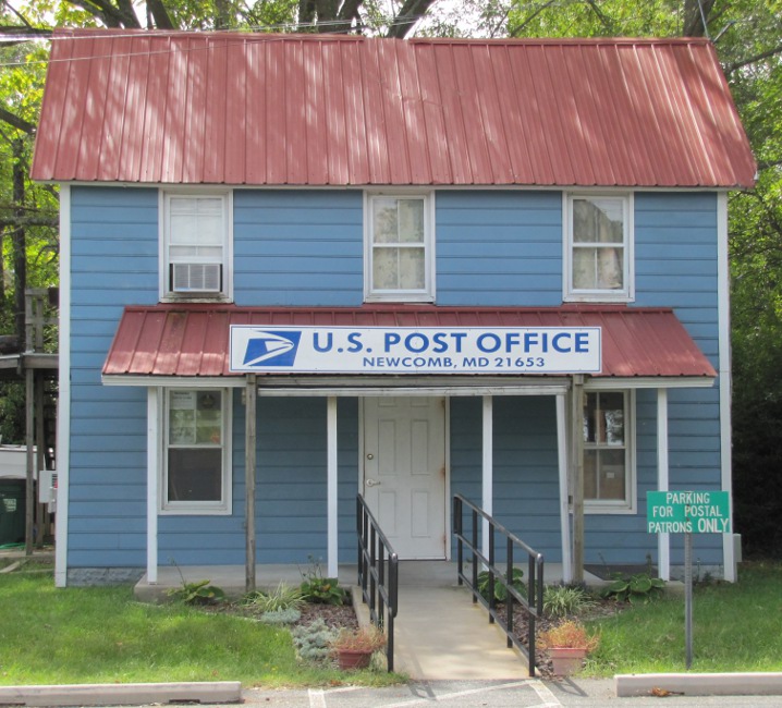 US Post Office Newcomb, Maryland