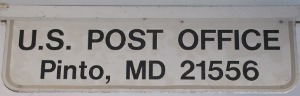 US Post Office Pinto, Maryland