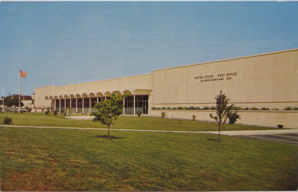 Salisbury, Maryland Post Office Post Card