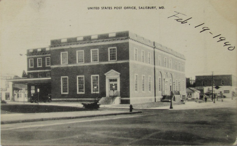 Salisbury, Maryland Post Office Post Card