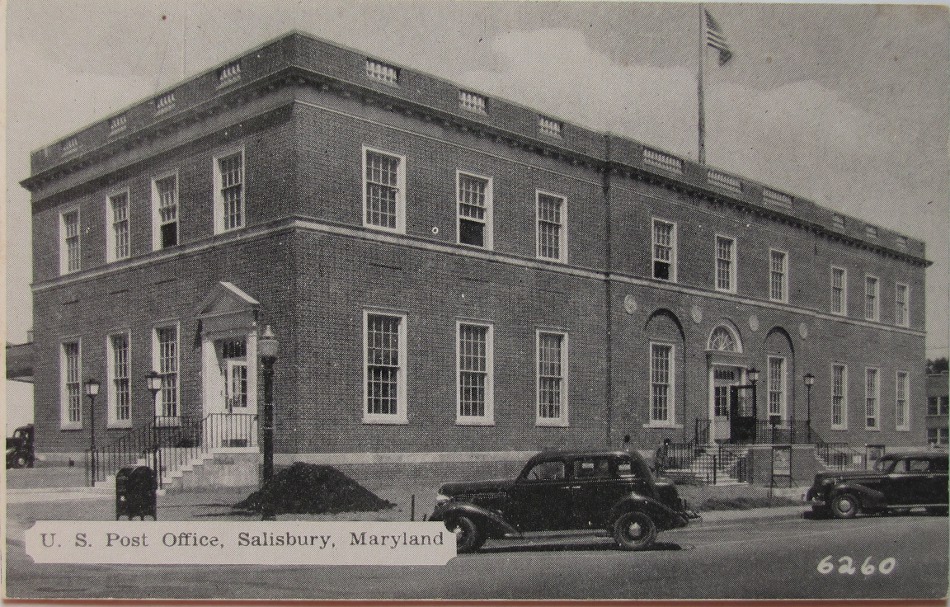 Salisbury, Maryland Post Office Post Card