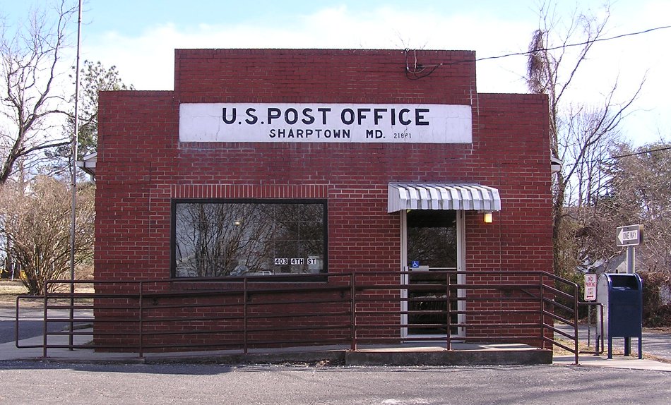 US Post Office Sharptown, Maryland