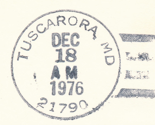 US Post Office Tuscarora, Maryland