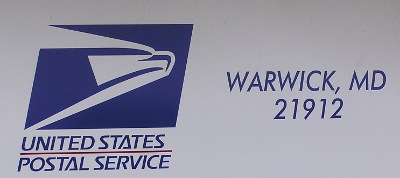 US Post Office Warwick, Maryland
