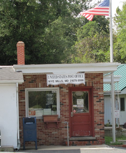 US Post Office Wye Mills, Maryland