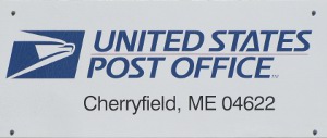 US Post Office Cherryfield, Maine