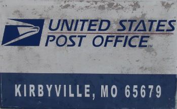 US Post Office Kirbyville, Missouri