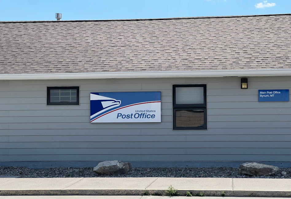 US Post Office Bynum, Montana