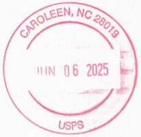 US Post Office Caroleen, North Carolina