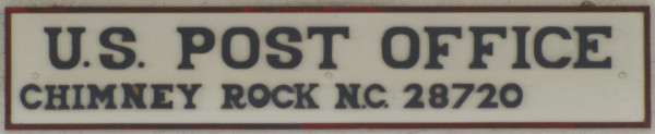 US Post Office Chimney Rock, North Carolina