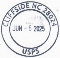 US Post Office Cliffside, North Carolina