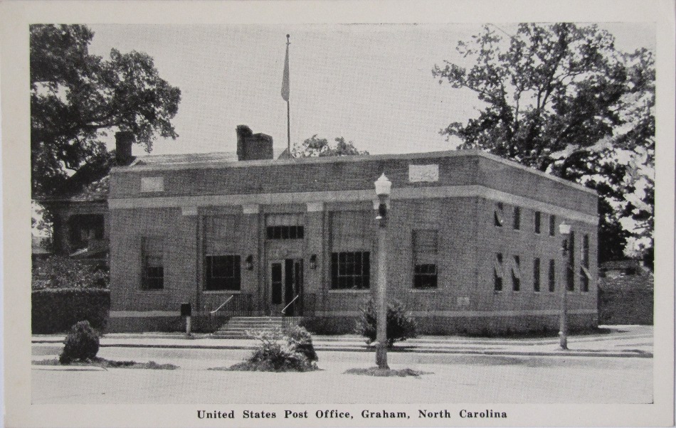 Graham, North Carolina Post Office Post Card
