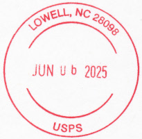 US Post Office Lowell,   North Carolina