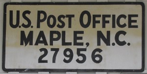 US Post Office Maple, North Carolina