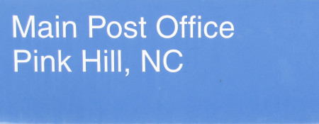 US Post Office Pink Hill, North Carolina
